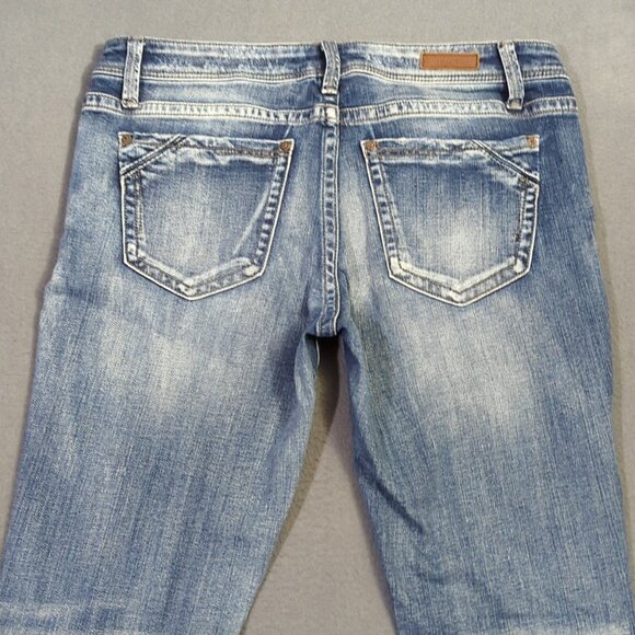 Buckle Black Jeans Women's 29x29 Blue Fit No No 53 Ankle Skinny Denim - Picture 3 of 13